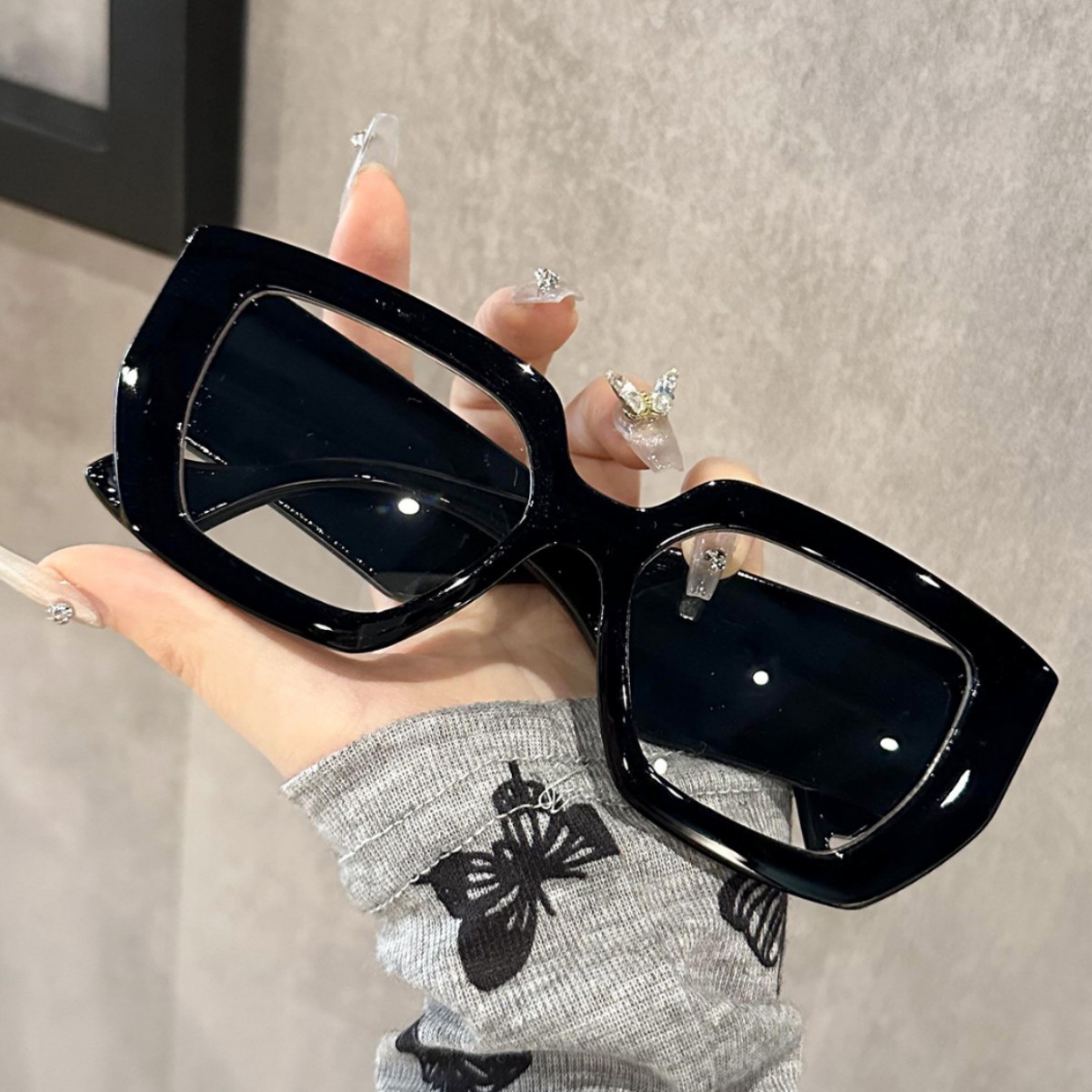 Photography Fashion - Super Large BoxSunglasses Women's 2025 New