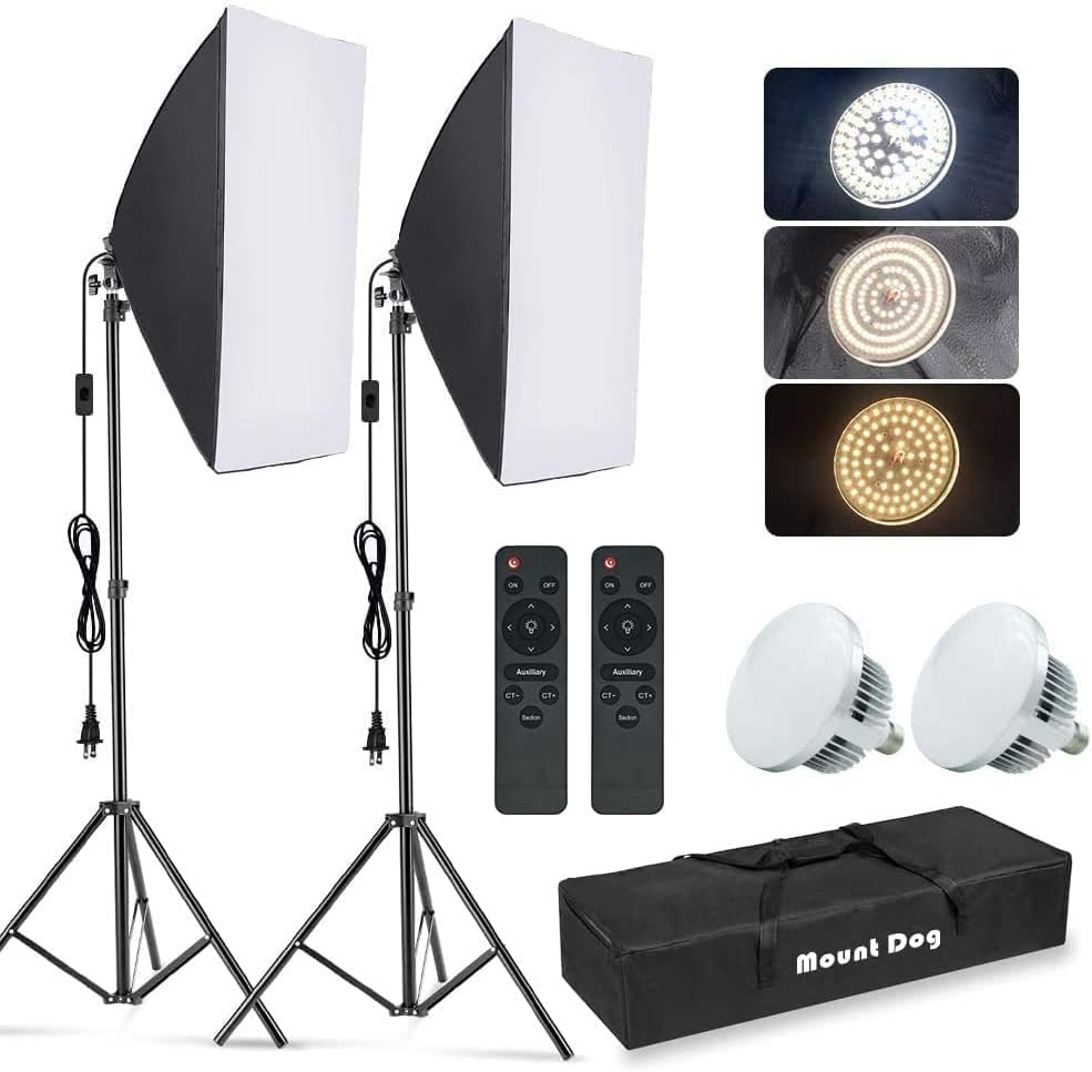 Photography Bulb - Photography Softbox Lighting Kit, 2-Pack 19.7