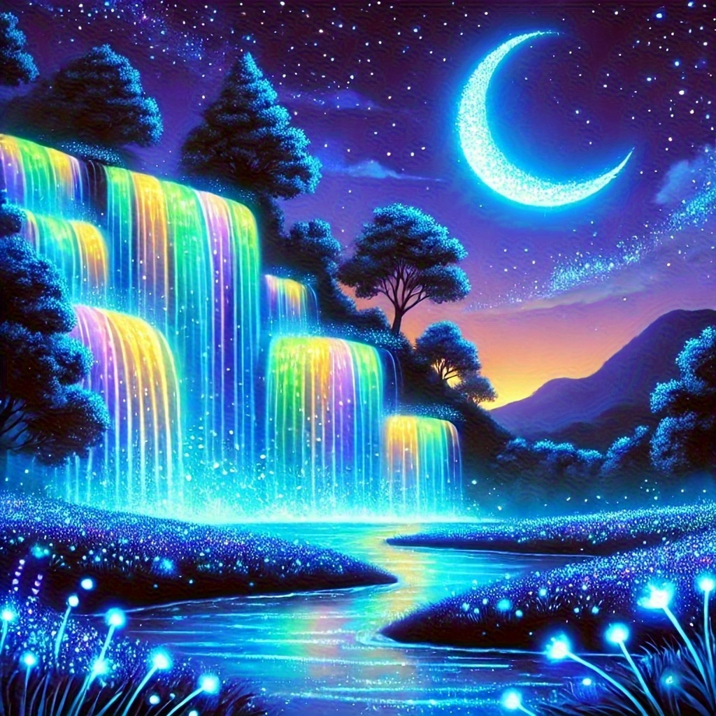 Photography Night - Product! Rainbow Luminous Waterfall Diamond DIY