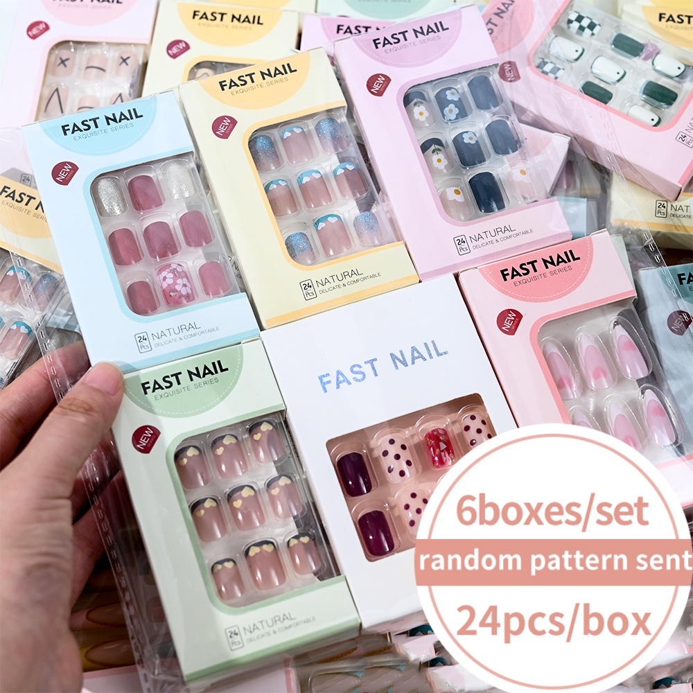 6Boxes/Set Short Square Fake N - Photography Tips ulasan dan harga