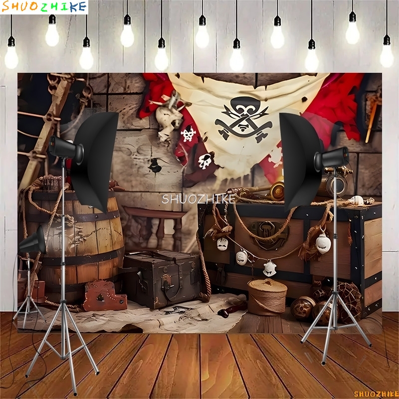 Retro Pirate Treasure Map Back - Photography Mapped ulasan dan harga