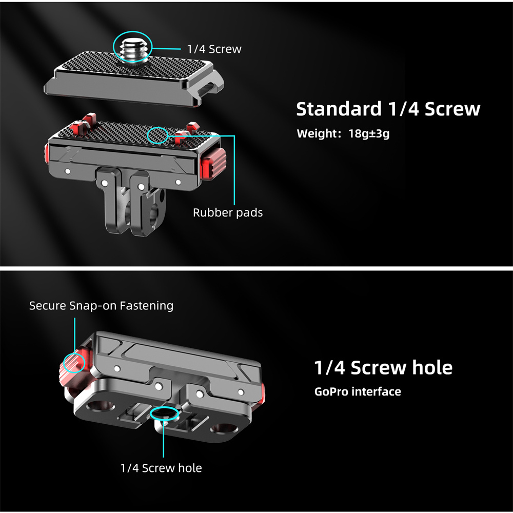 New Magnetic Quick Release Ada - Camera Cage Baseplate ulasan dan harga