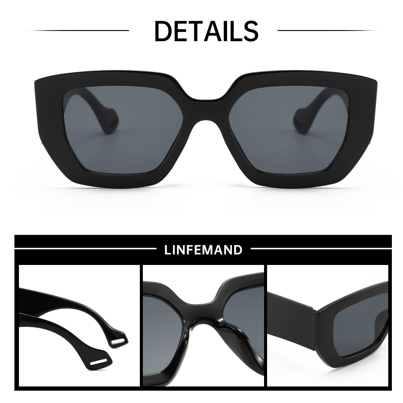 Super Large BoxSunglasses Wome - Photography Fashion ulasan dan harga