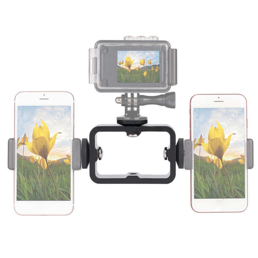 3 in 1 Holder Head Mount Flash - Camera Cage Baseplate ulasan dan harga