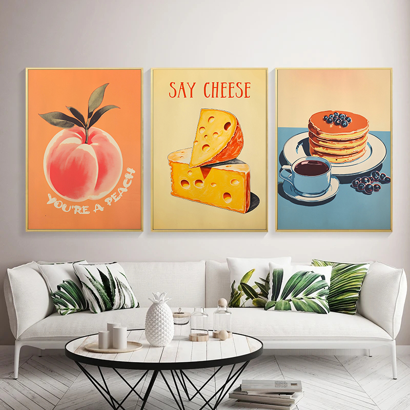 Vintage Food Poster Eggs Bacon - Photography Of Food ulasan dan harga