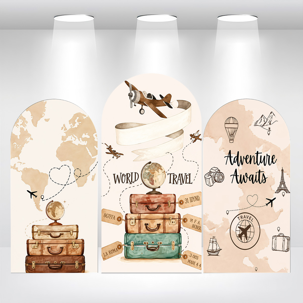 Custom 2-Sided Adventure Trave - Photography Mapped ulasan dan harga