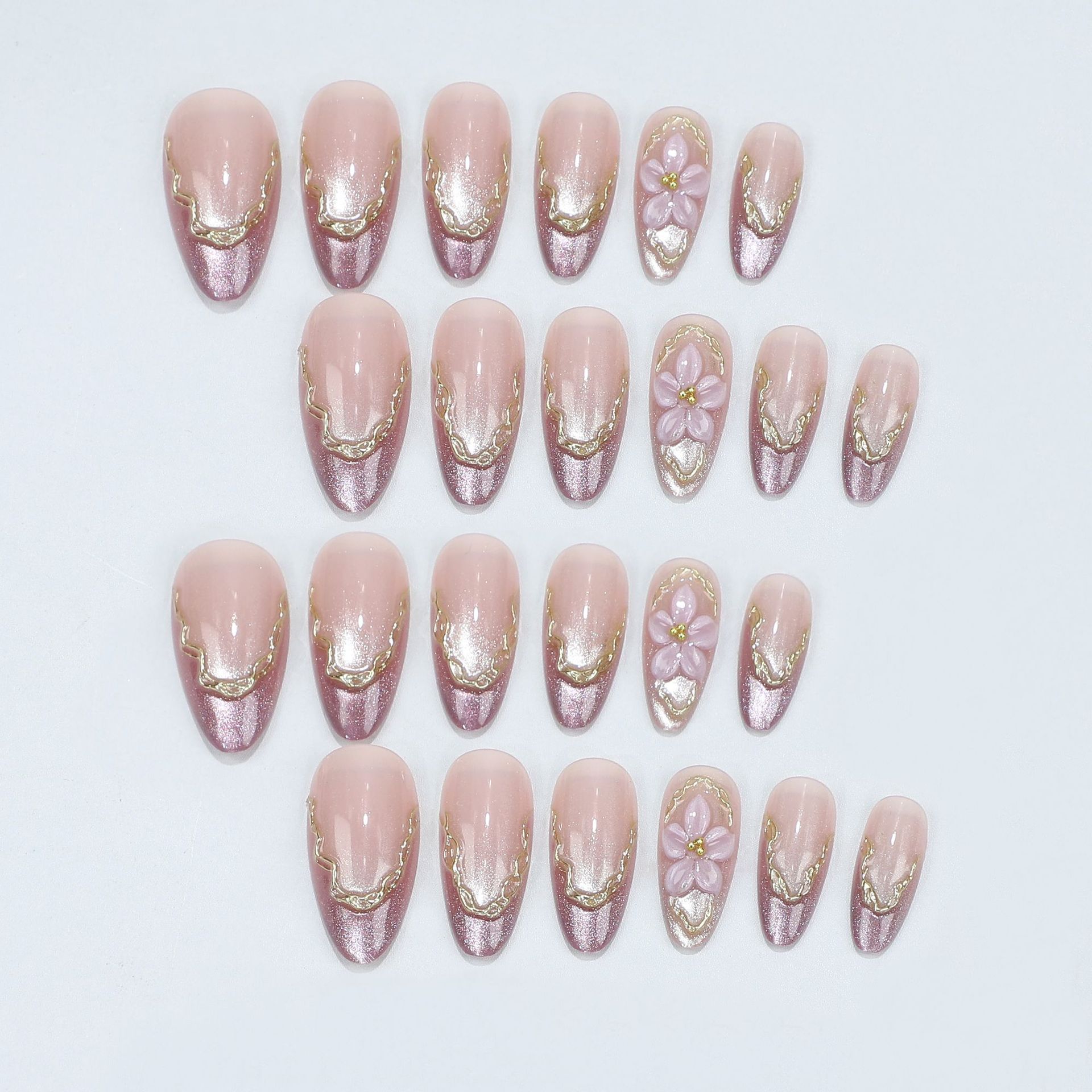 3D Flowers Fake Nails with Glo - Photography Tips ulasan dan harga