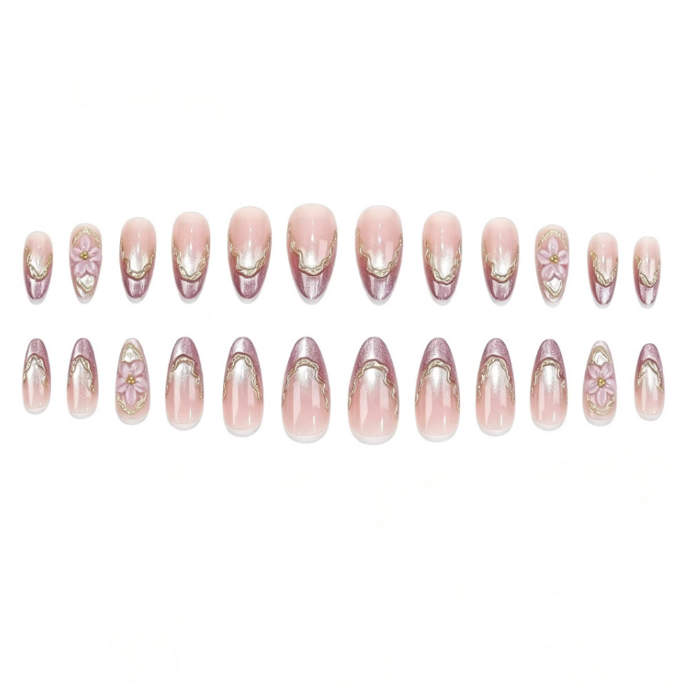 3D Flowers Fake Nails with Glo - Photography Tips ulasan dan harga