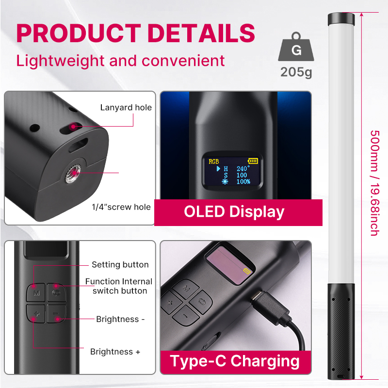 Ulanzi VL119 Handheld RGB Colo - Photography Bulb ulasan dan harga