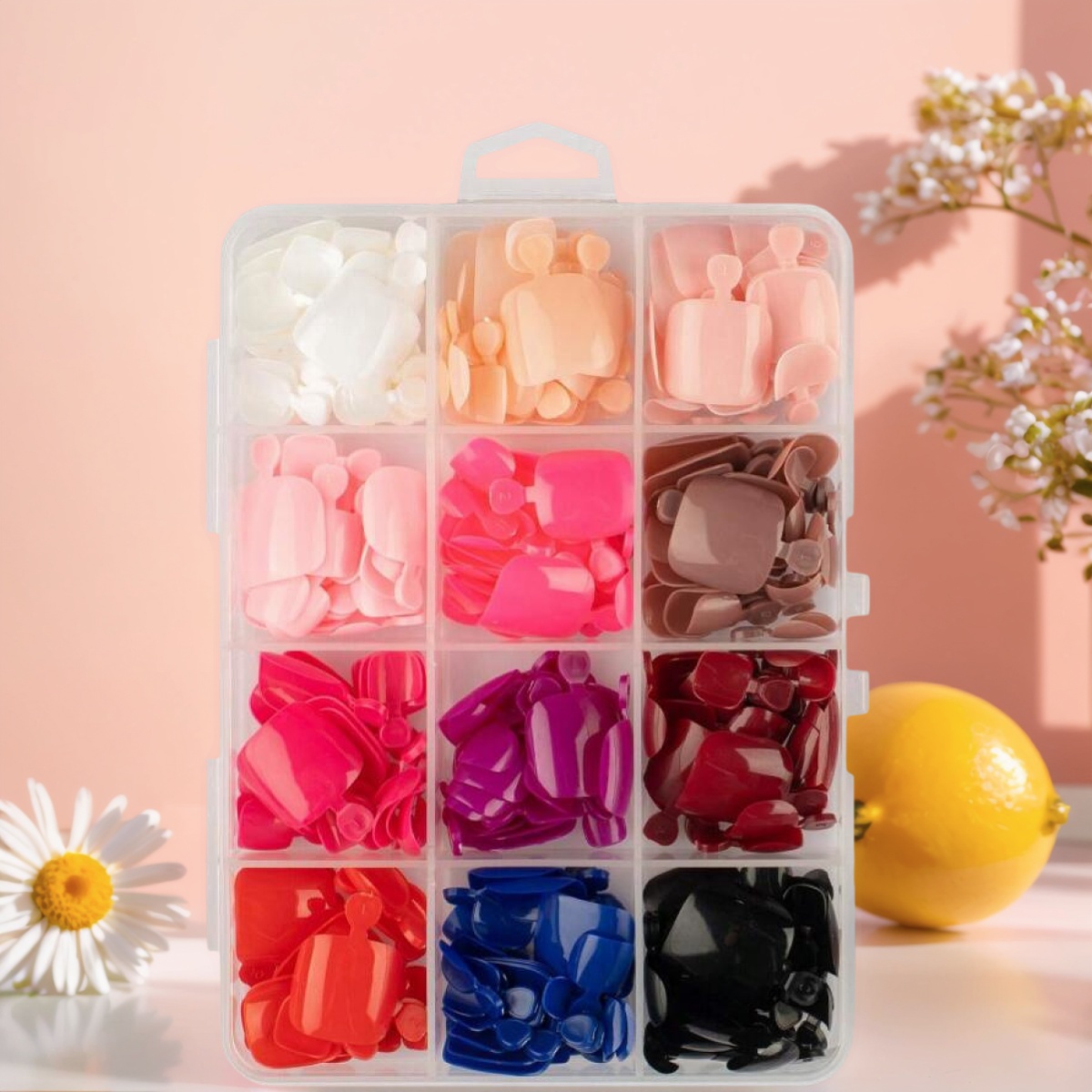 96/288Pcs Solid Color Press On - Photography Tips ulasan dan harga