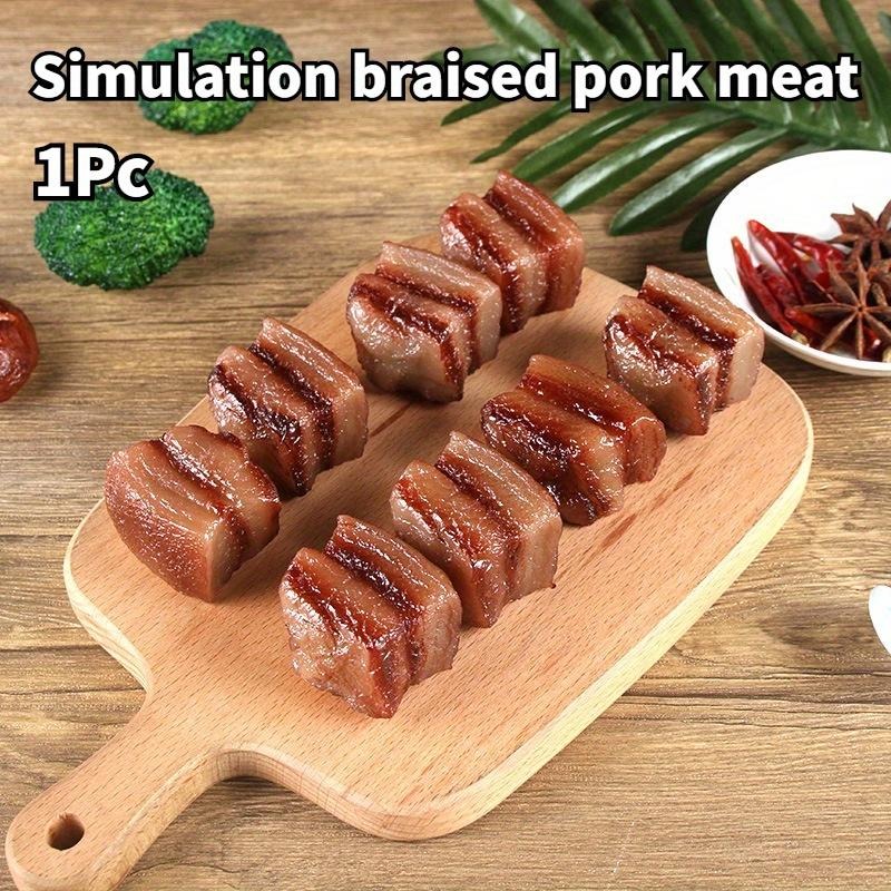 1Pcs PVC Simulation Pork Belly - Photography Of Food ulasan dan harga