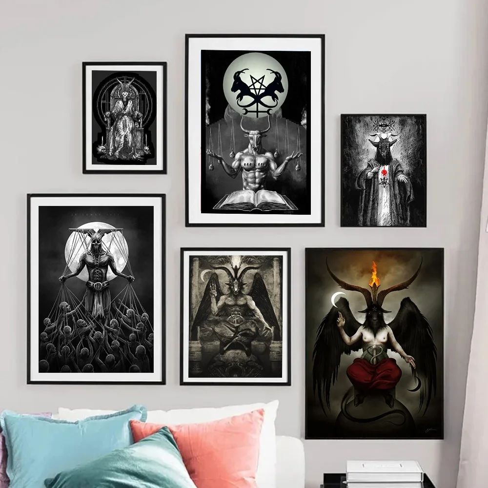 Dark Academia Art Baphomet She - Photography Night ulasan dan harga