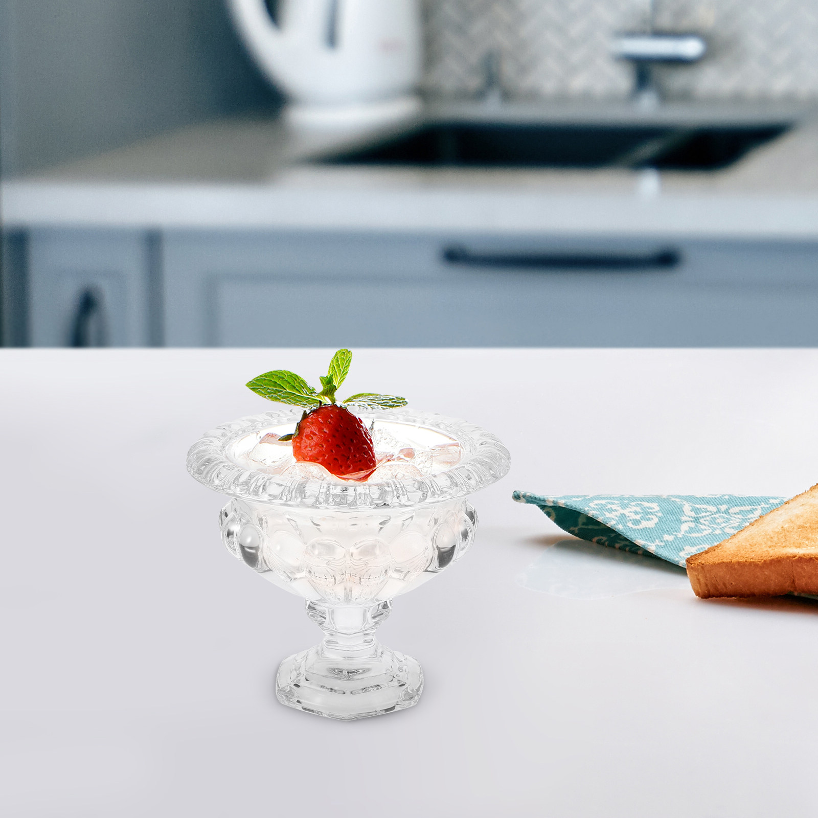 Elegant European Glass Ice Cre - Photography Of Food ulasan dan harga