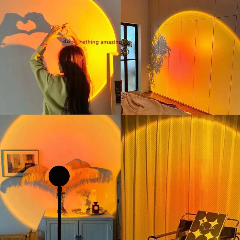 Sunset Lamp Night Light Multi  - Photography Bulb ulasan dan harga