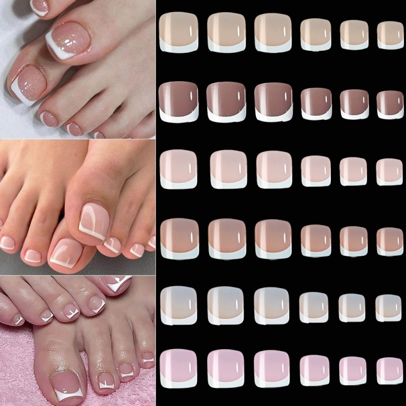 120pcs Square French Tips Toe  - Photography Tips ulasan dan harga