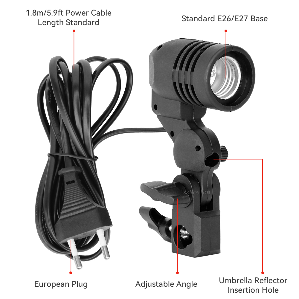 Single Head Bulb Holder E27 So - Photography Bulb ulasan dan harga