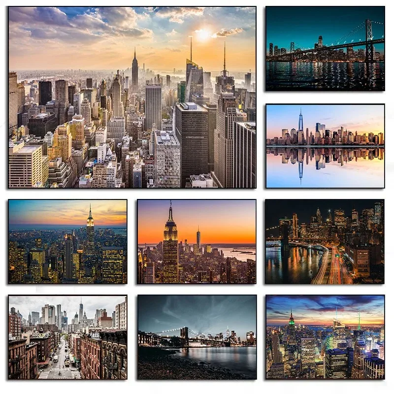 New York City Night Skyline La - Photography New York ulasan dan harga