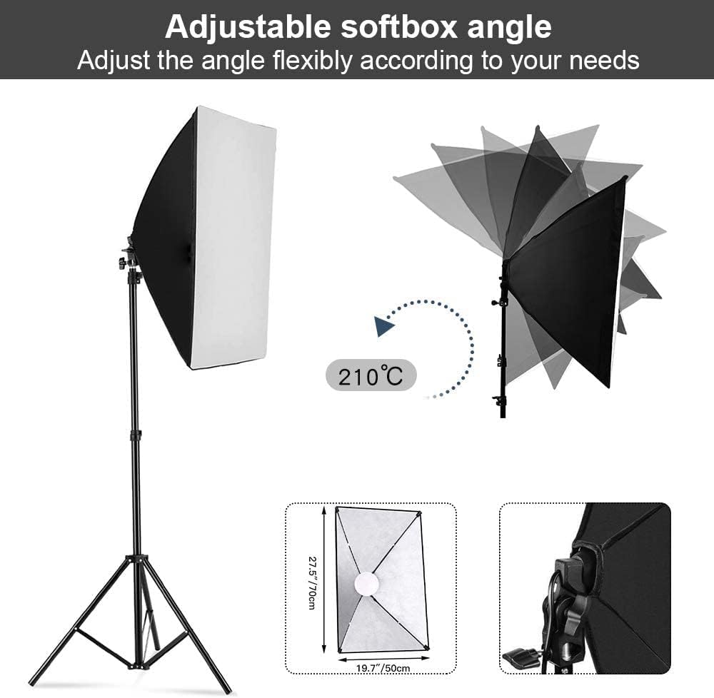 Photography Softbox Lighting K - Photography Bulb ulasan dan harga