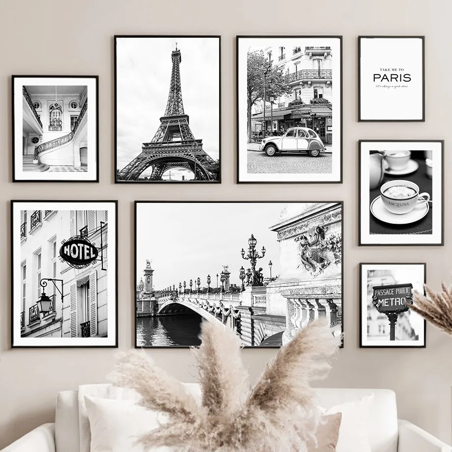 Wall Art Canvas Painting Black - Photography Black And White ulasan dan harga