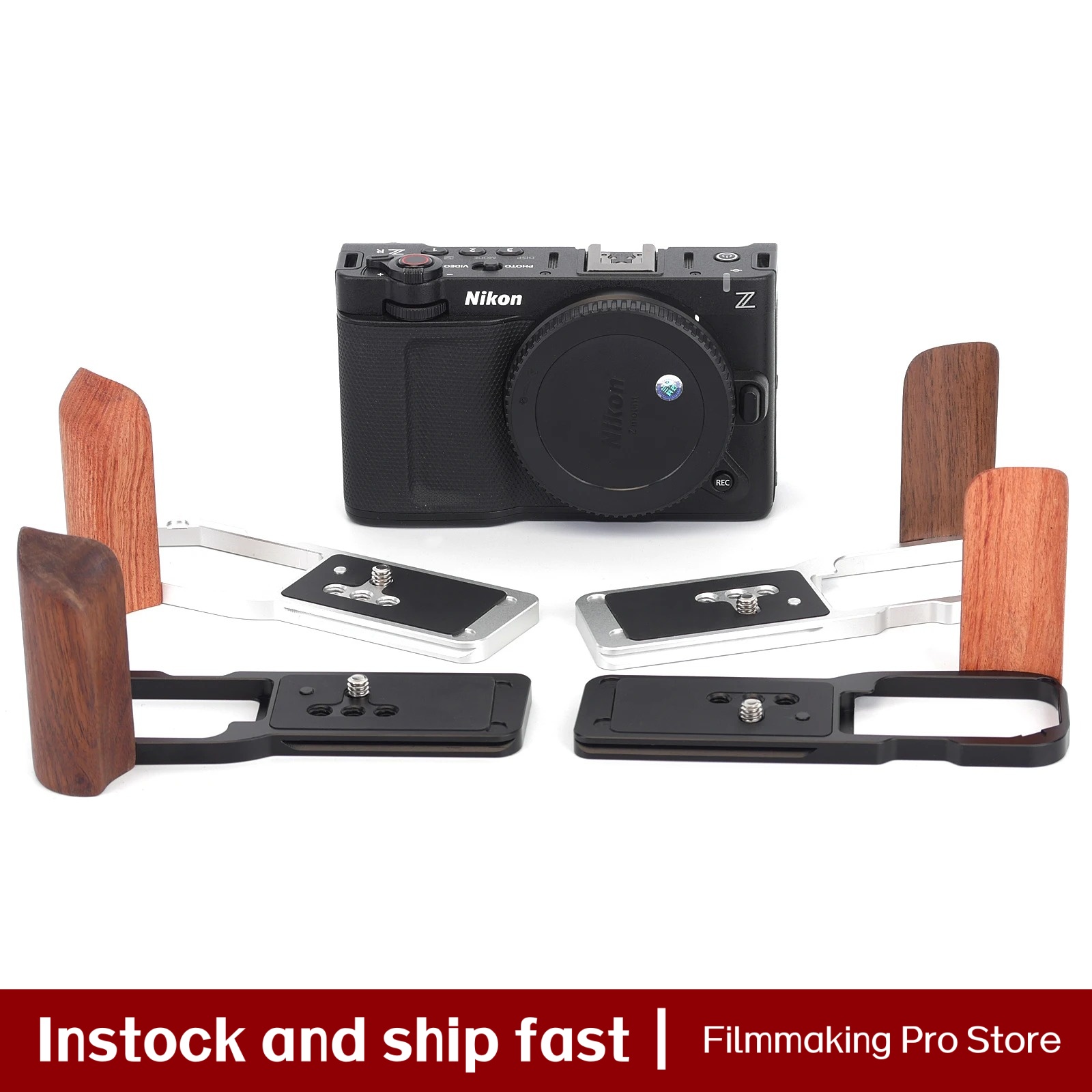 Fittest Wooden Handgrip for Ni - Camera Cage Baseplate ulasan dan harga