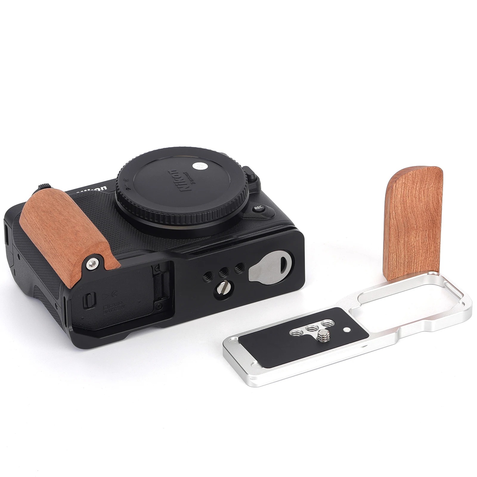 Fittest Wooden Handgrip for Ni - Camera Cage Baseplate ulasan dan harga