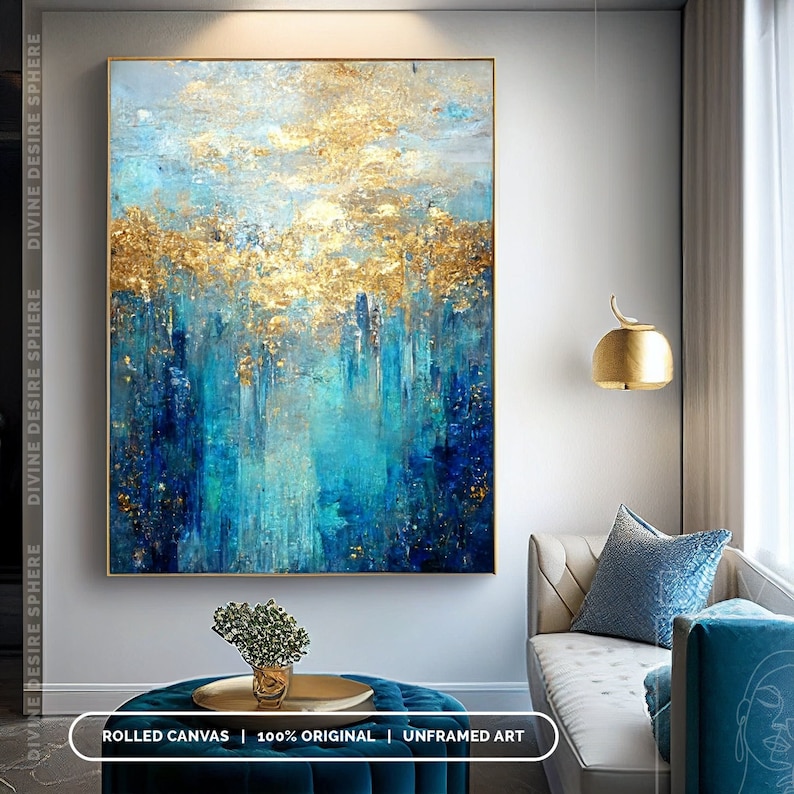 Large Size Modern Gold Foil Ac - Photography Night ulasan dan harga