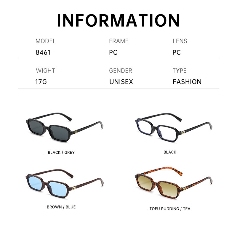 New Small Square Frame Sunglas - Photography Fashion ulasan dan harga