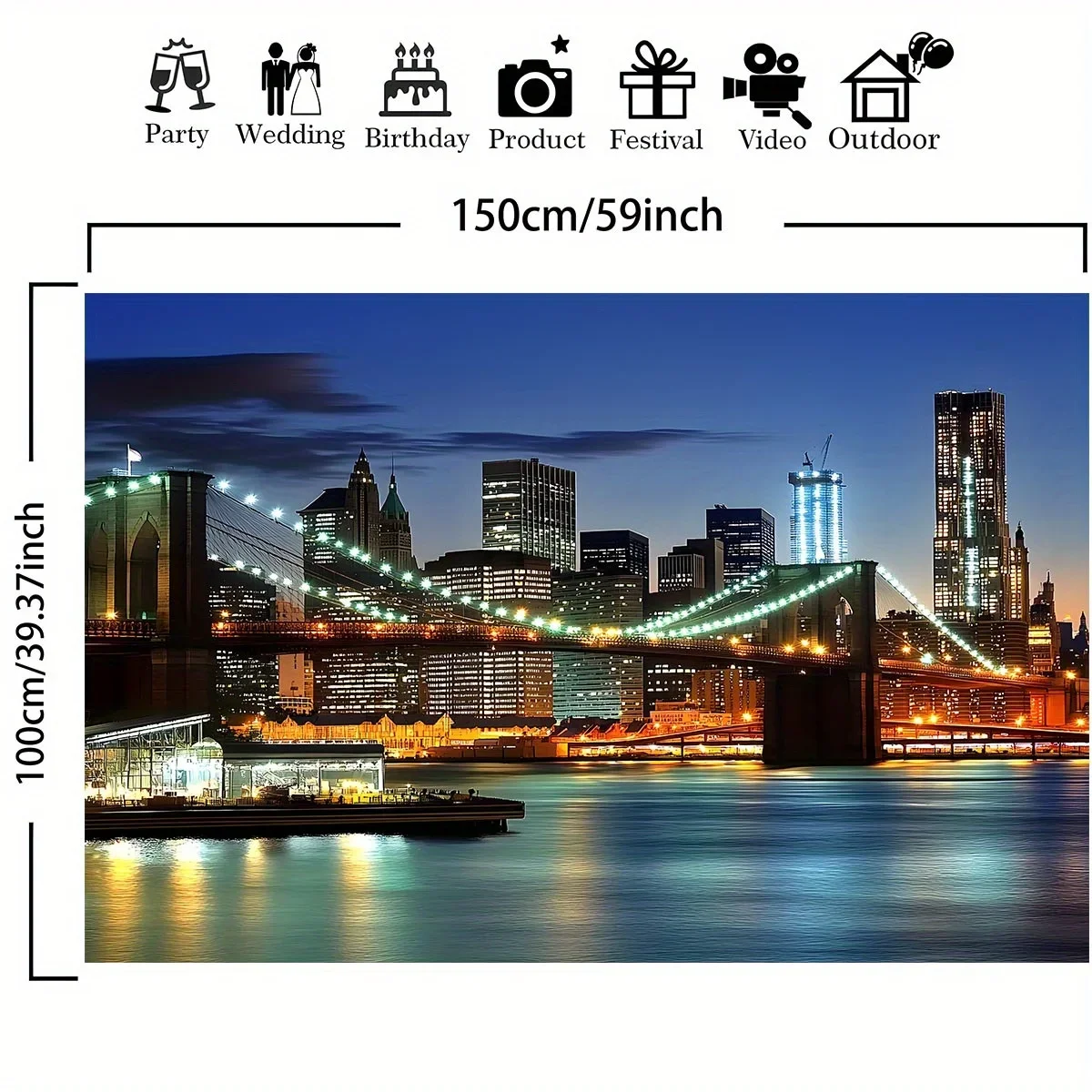 1 polyester fiber New York Cit - Photography New York ulasan dan harga