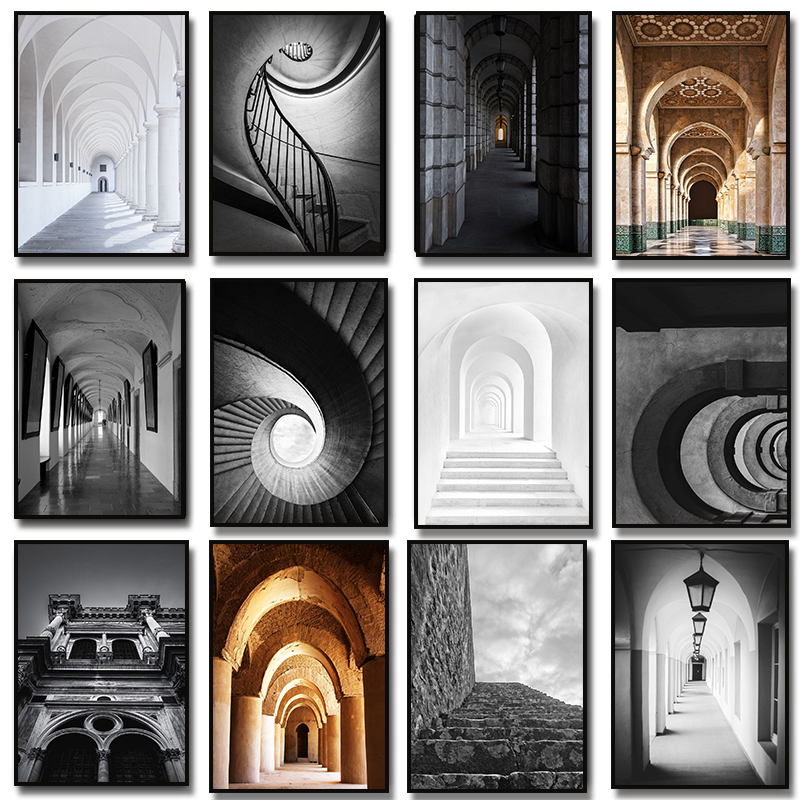 Modern Abstract Black and Whit - Photography Black And White ulasan dan harga